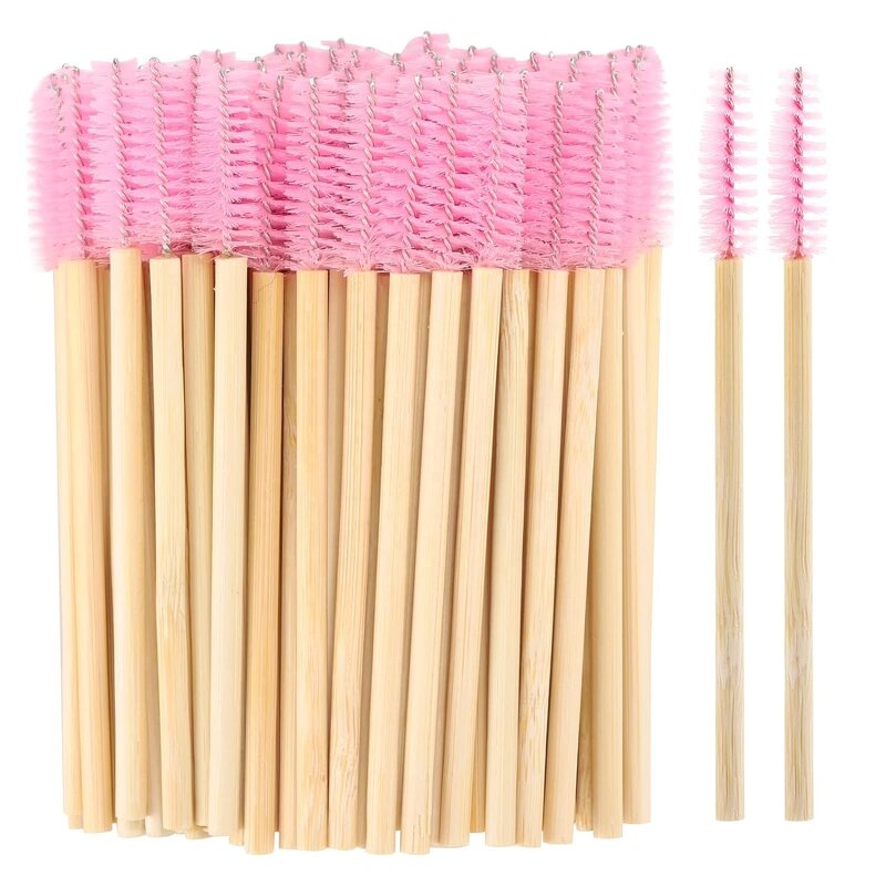 Bamboo Eyebrow Brush - Manufacturer - Disposable Handle Eyelash Mascara Wands Extension Applicator