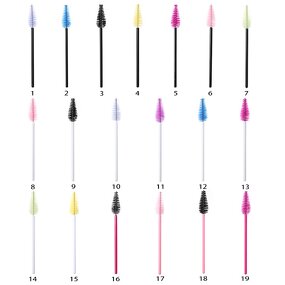 Drop Shape Lash Wands - Manufacturer - 50 Pcs/pack Wholesale Mascara Spoolie Eyebrow Makeup Brush