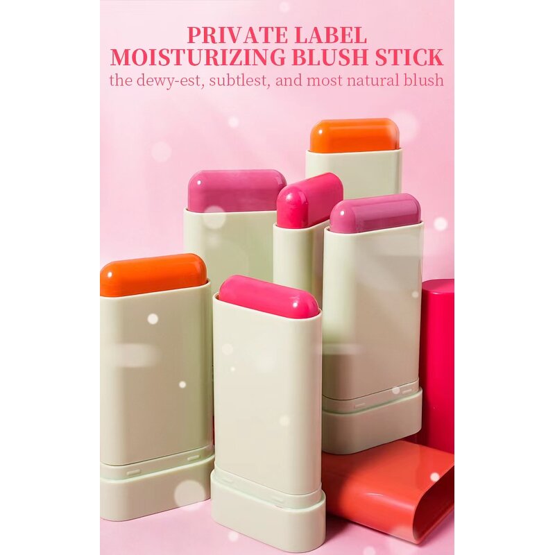 Cream Blush Stick - Manufacturer - Private Label Wholesale Silk Smooth Pink Cheek Blush Tube