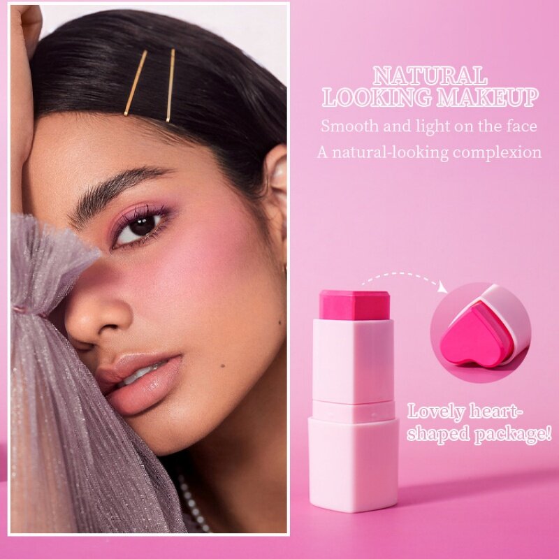 Cream Blush Stick - Manufacturer - Vegan Pigmented Long-lasting Pink Heart Custom Logo Wholesale