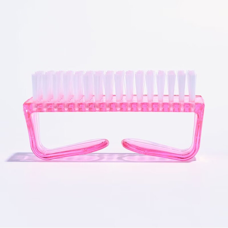 Disposable Nail Scrub Brush - Manufacturer - Pink Nylon Dust Manicure Horns Art Handle Soft Clean