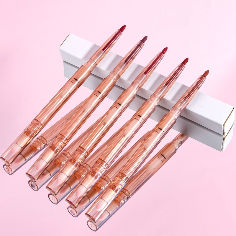 Double Ended Lip Liner - Manufacturer - Lipliner With Lip Brush Smooth Matte Velour Lip Contour Pen