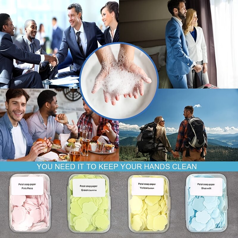 Paper Soap Sheet - Manufacturer - 100pcs/box Scented Portable Travel Hand Washing Clean Hands