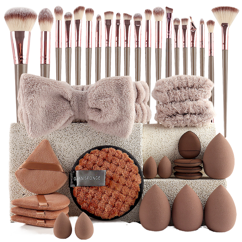 Makeup Brush Set - Manufacturer - 40-Piece Synthetic Hair Powder Concealer Eyebrow Face Wash