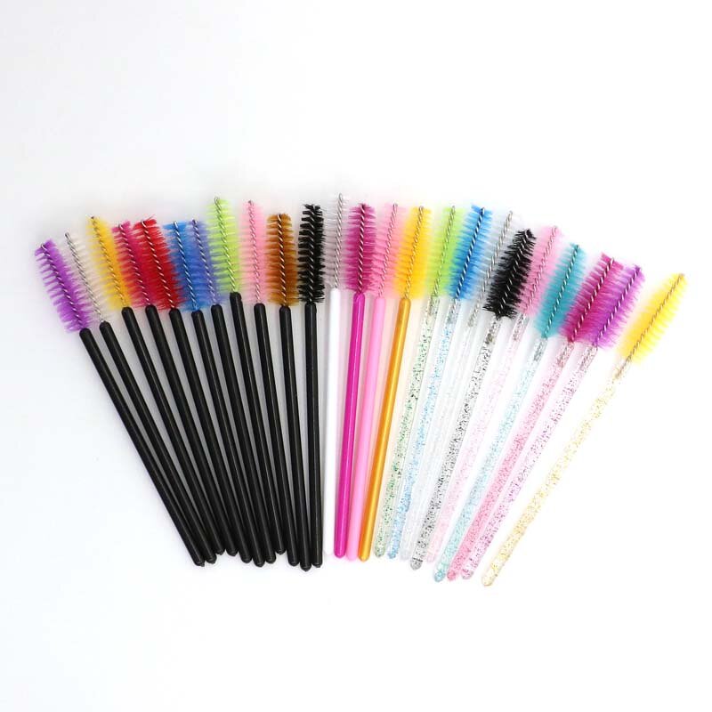 Clear Mascara Wands - Manufacturer - Wholesale Red pink Disposable Eyelash Lash Extension Brushes