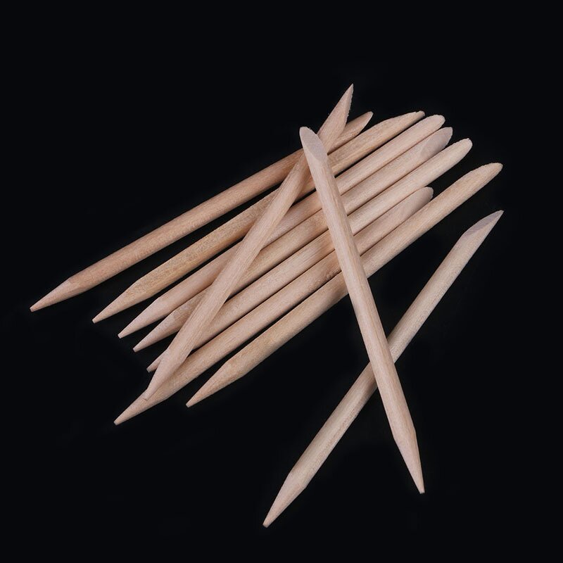Orange Wood Stick - Manufacturer - Cuticle Pusher Wooden Nail Polish Remover Stick Nail Tools