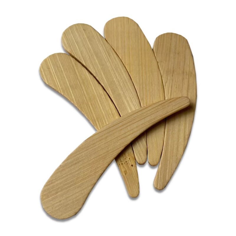 Bamboo Cosmetic Spatula - Manufacturer - Angular Eco Friendly Biodegradable Face Cosmetic Spoon