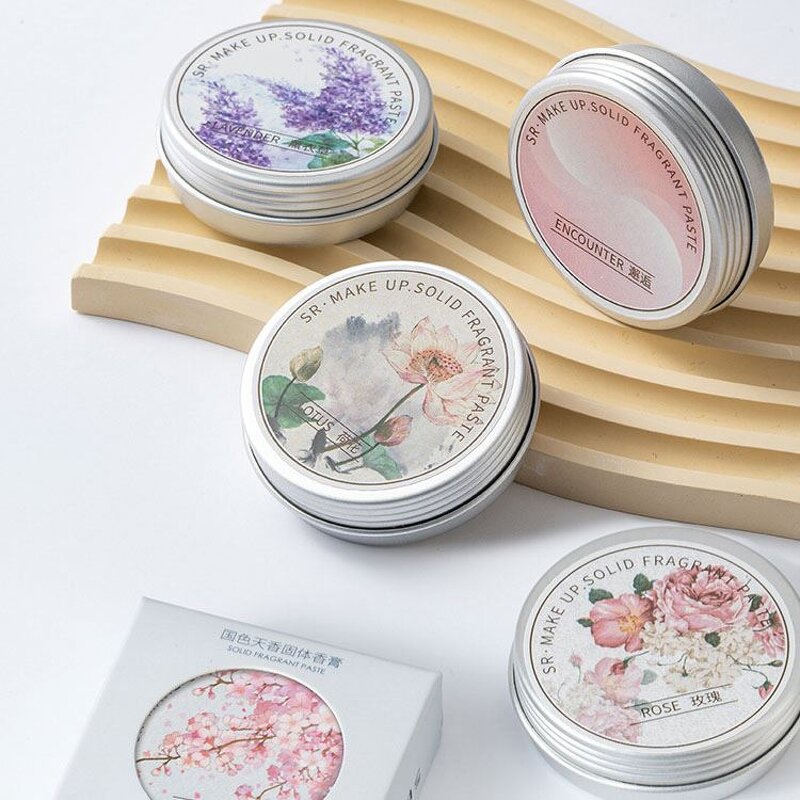 Chinese Style Solid Perfume - Manufacturer - OEM Floral Women Favourite's Wax Tin Factory Wholesales
