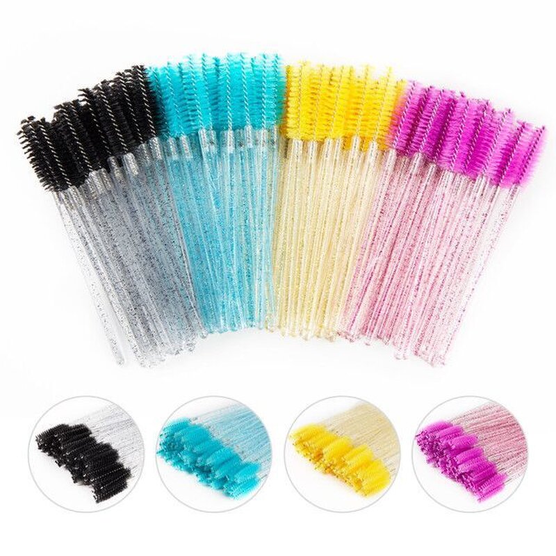 Disposable Eyelash Brush - Manufacturer - Crystal Glitter Mascara Wands Grafting Eyelash Tools