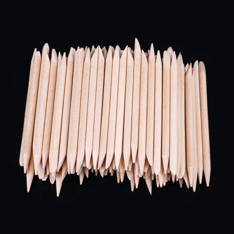 Orange Wood Stick - Manufacturer - Cuticle Pusher Wooden Nail Polish Remover Stick Nail Tools