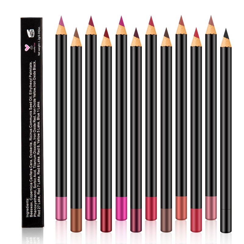 Lip Liner Pencil - Manufacturer - Wholesale 16 Colors Nude Vegan Matte Waterproof Brown Private Label