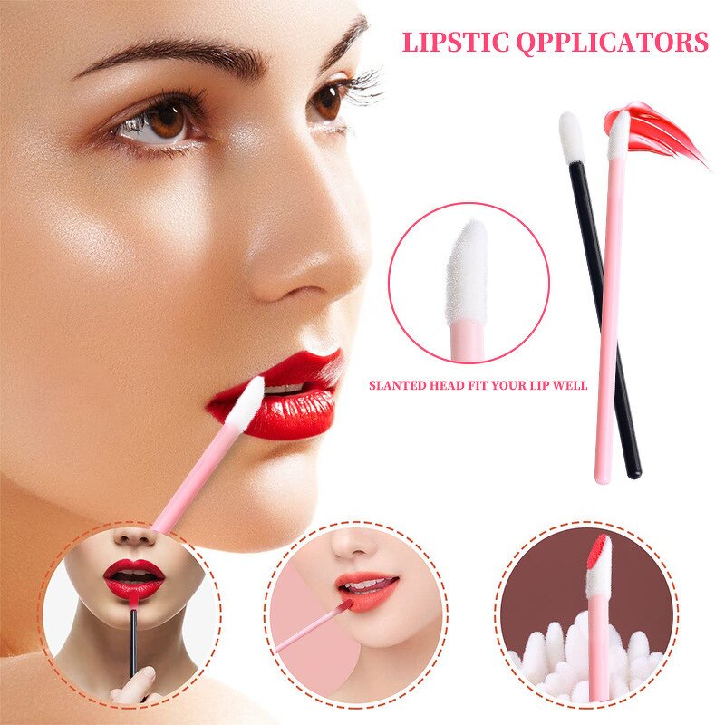 Eyelash Grafting Brush Set - Manufacturer - Flocking Lip Brush Cotton Swabs Eyelash Eyebrow Makeup