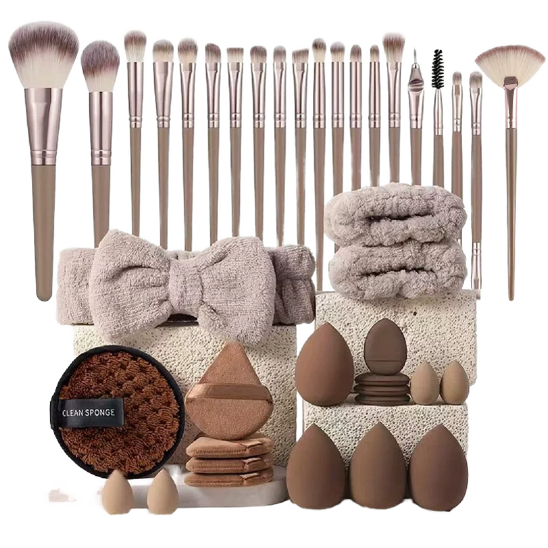 Makeup Brush Set - Manufacturer - 40-Piece Synthetic Hair Powder Concealer Eyebrow Face Wash