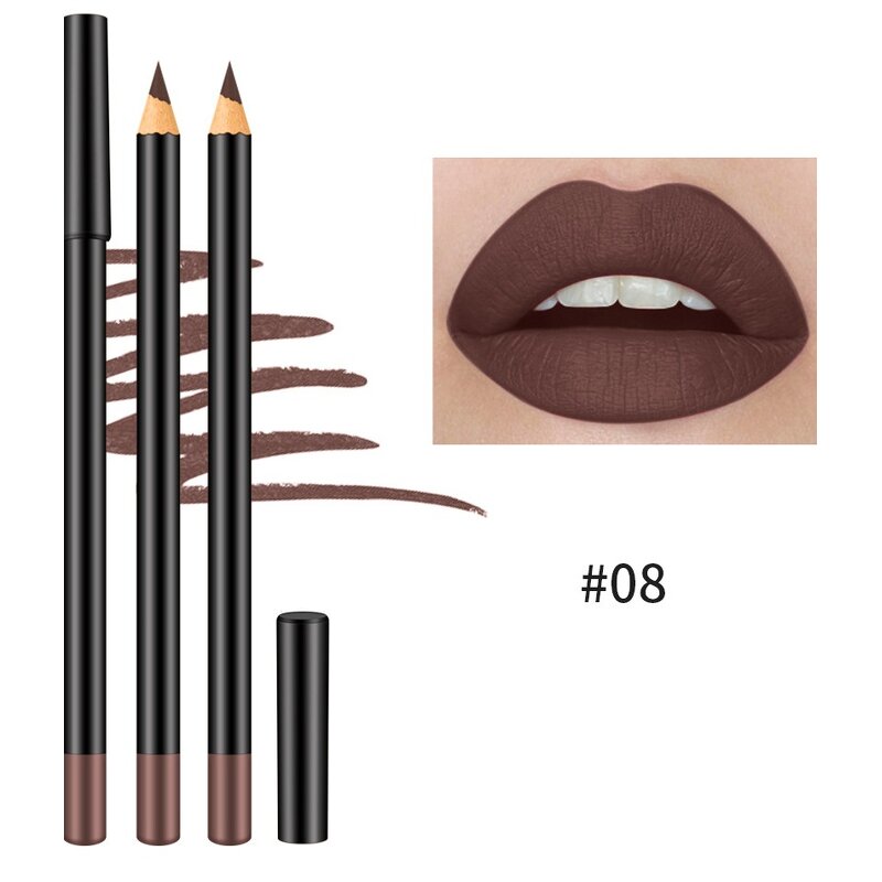 Lip Liner Pencil - Manufacturer - Wholesale 16 Colors Nude Vegan Matte Waterproof Brown Private Label