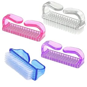 Disposable Nail Scrub Brush - Manufacturer - Pink Nylon Dust Manicure Horns Art Handle Soft Clean