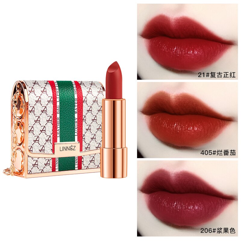 3 in 1 Lipstick Kit - Manufacturer - Custom High Quality Matte Neutral with Leather Bag Lipstick