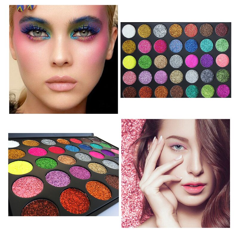 Eyeshadow Palette - Manufacturer - 35 Color Shimmer Glitter Waterproof Factory Wholesales Makeup
