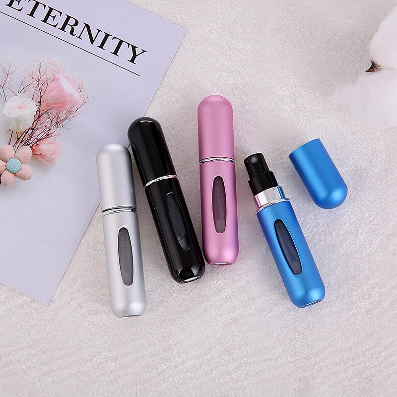 Mini Perfume Spray Bottle - Manufacturer - 5ml Bottom Flush Travel Portable Aluminum Multicolor