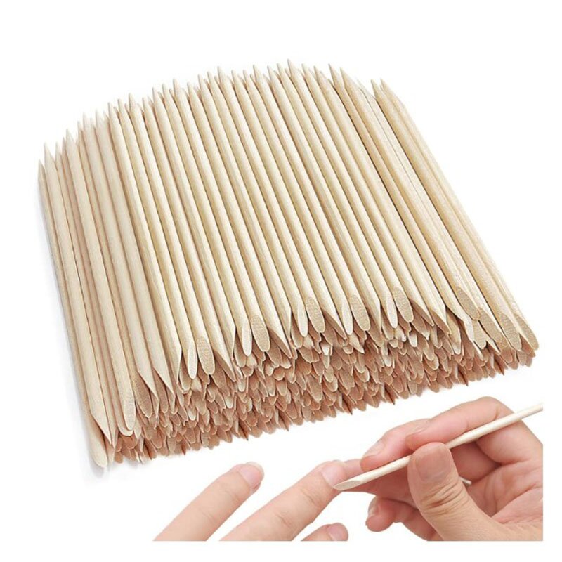 Orange Wood Stick - Manufacturer - Cuticle Pusher Wooden Nail Polish Remover Stick Nail Tools