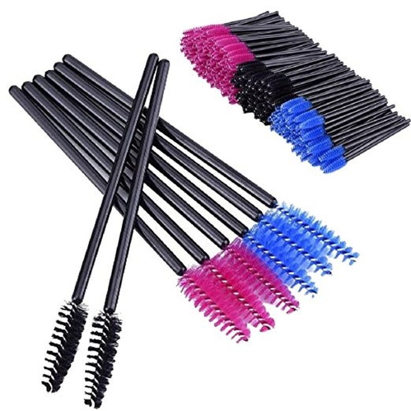Colorful Eyelash Brushes - Manufacturer - Plastic Nylon Hair Disposable Lash Applicators OEM Mascara Wands
