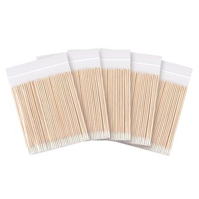 Cotton Swab Buds - Manufacturer - Eyebrow Lips Eyeliner Tattoo Mini Pointed Tip Head Clean Sticks