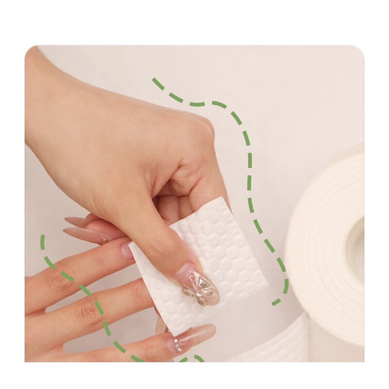 Lint Free Nail Wipes - Manufacturer - 1000pcs/roll Disposable Nail Polish Remover Cleaning Cotton Pads