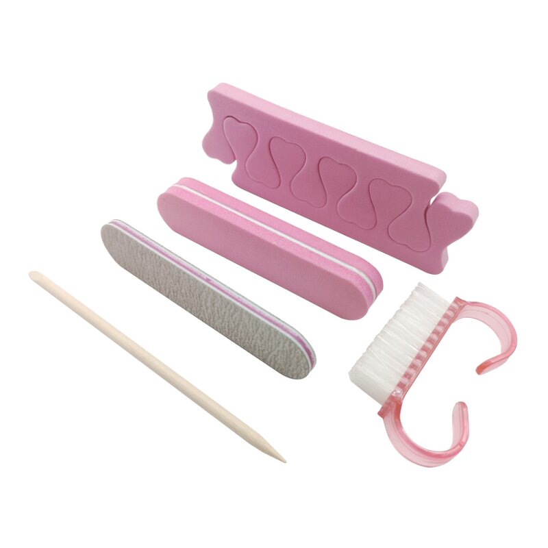 Disposable Manicure Set - Manufacturer - Professional 5 Pcs Nail Kit Home Pedicure Foot Salon Tools