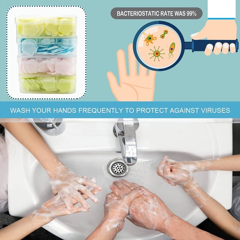 Paper Soap Sheet - Manufacturer - 100pcs/box Scented Portable Travel Hand Washing Clean Hands