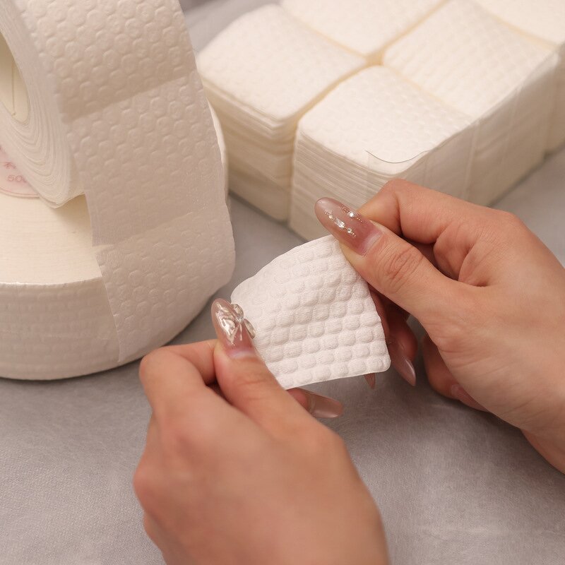 Lint Free Nail Wipes - Manufacturer - 1000pcs/roll Disposable Nail Polish Remover Cleaning Cotton Pads