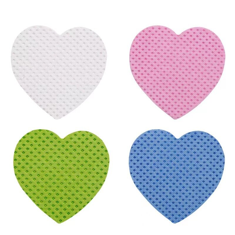 Heart-shaped Nail Pad - Manufacturer - 200pcs/box Hot Sales Eyelash Glue Cleaning Cotton Makeup Remove