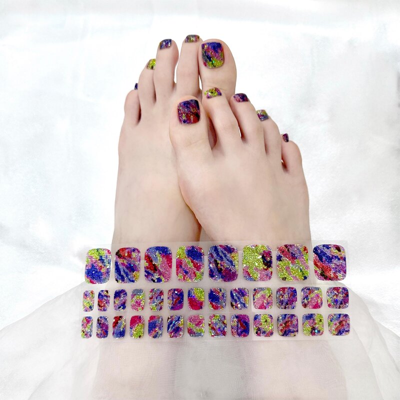 Semi Cured Gel Strips - Manufacturer - Waterproof Uv Gel Polish Sticker Nails Toe Non-toxic 3d