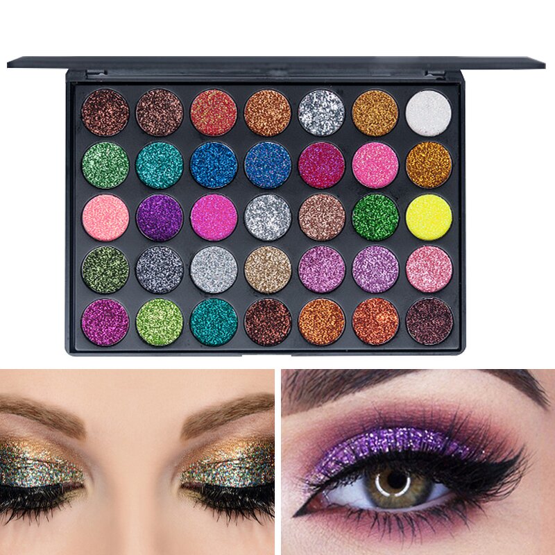 Eyeshadow Palette - Manufacturer - 35 Color Shimmer Glitter Waterproof Factory Wholesales Makeup