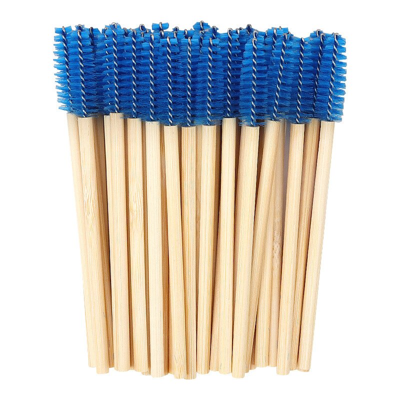 Bamboo Wood Eyelash Brush - Manufacturer - Eco Handle Nylon Hair Mascara Spoolies Factory Wholesale