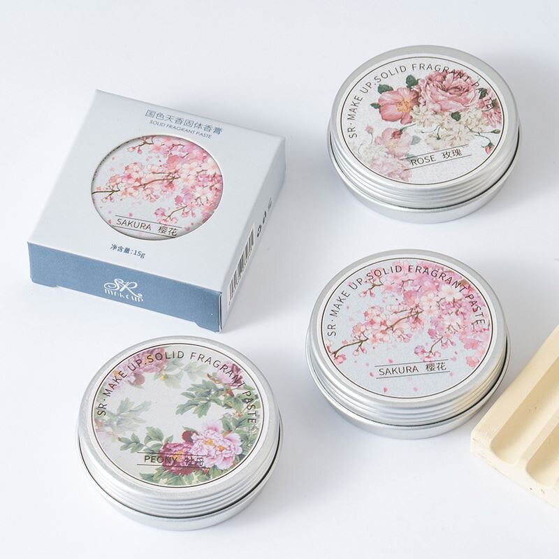 Chinese Style Solid Perfume - Manufacturer - OEM Floral Women Favourite's Wax Tin Factory Wholesales