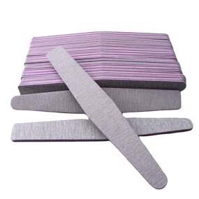 Diamond Nail File - Manufacturer - Professional Double Manicure Pedicure Emery Sandpaper Zebra Gray