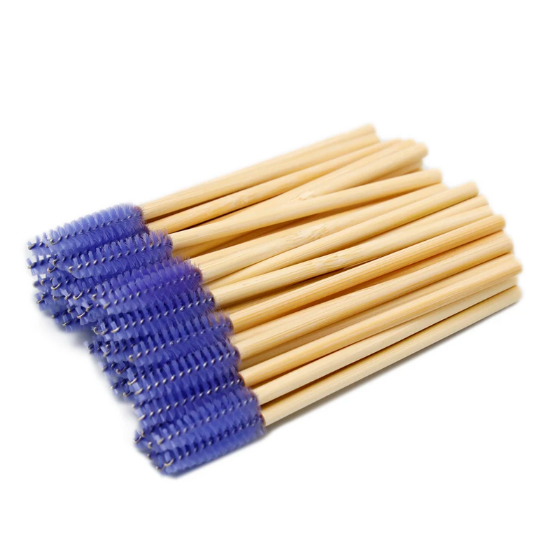 Bamboo Eyelash Brush - Manufacturer - Disposable Eco-friendly Biodegradable Spoolies Private Label