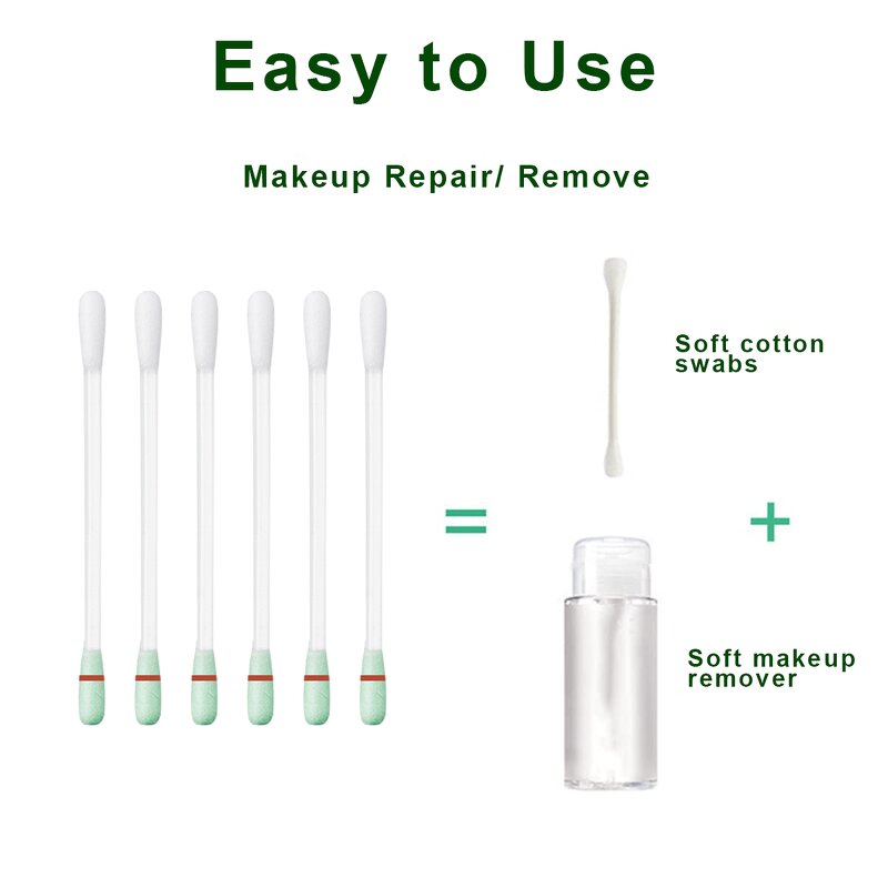 Individually Wrap Swab - Manufacturer - Beauty Eyelash Brush Cotton Swab Makeup Remove Q Tips