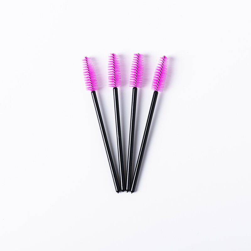 Clear Mascara Wands - Manufacturer - Wholesale Red pink Disposable Eyelash Lash Extension Brushes