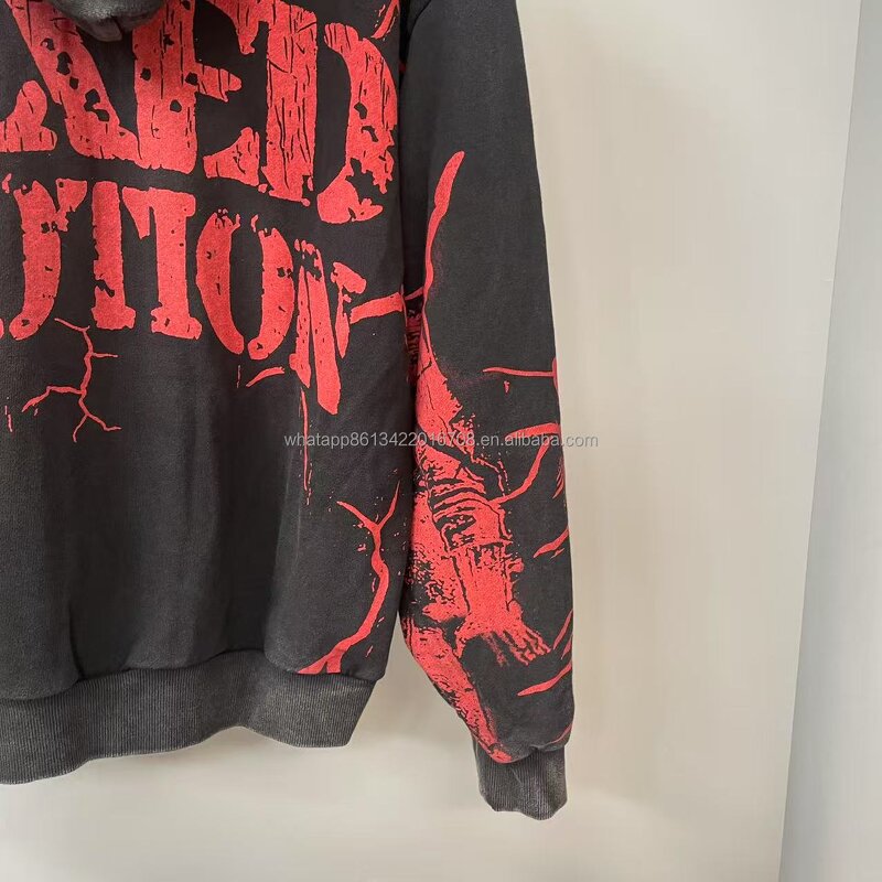 Hoodie Manufacturer - Men's Heavyweight 100% Cotton Y2K Zipper-up Streetwear