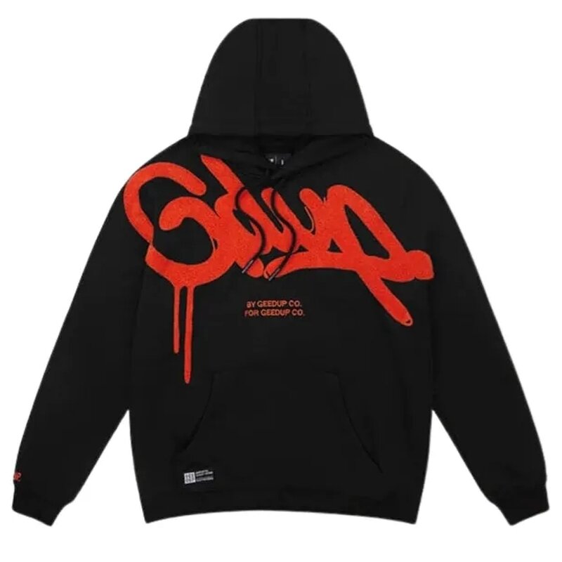 Hoodie Manufacturer - Geedup Play for Keeps 100% Cotton Loose Casual Printed