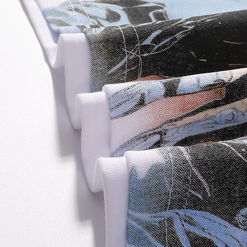 T-shirt Manufacturer - Mixed Emotion 100% Cotton Diamond Printing Trendy Brand