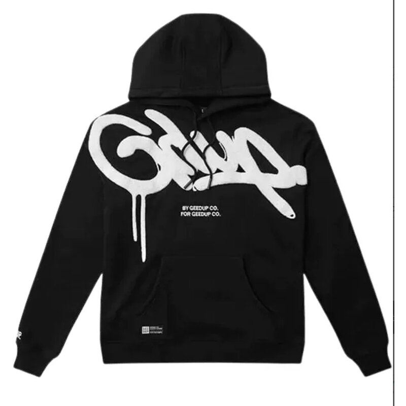 Hoodie Manufacturer - Geedup Play for Keeps 100% Cotton Loose Casual Printed