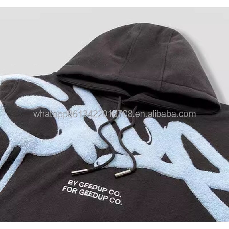 Hoodie Manufacturer - Geedup Heavyweight 100% Cotton Oversized Drop Shoulder