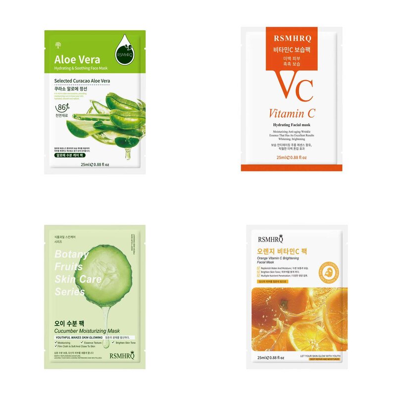 Face Mask Sheet Manufacturer - Korean Aloe Vera Vitamin C Cucumber Travel Size