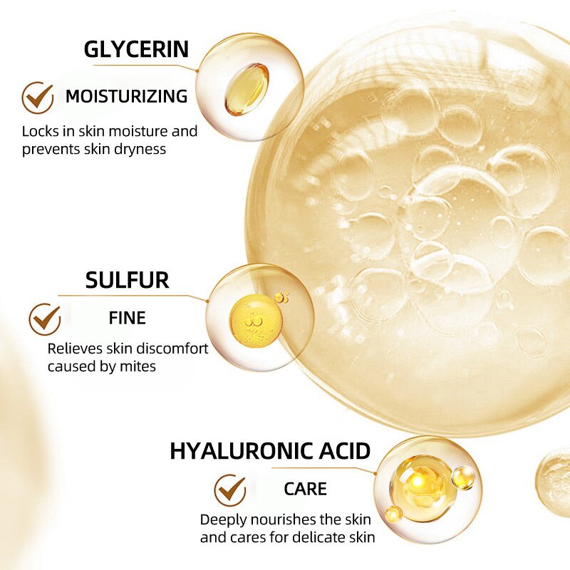 Shower Gel Manufacturer - Antibacterial Sulfur Mite Removal 3 in 1 Exfoliating