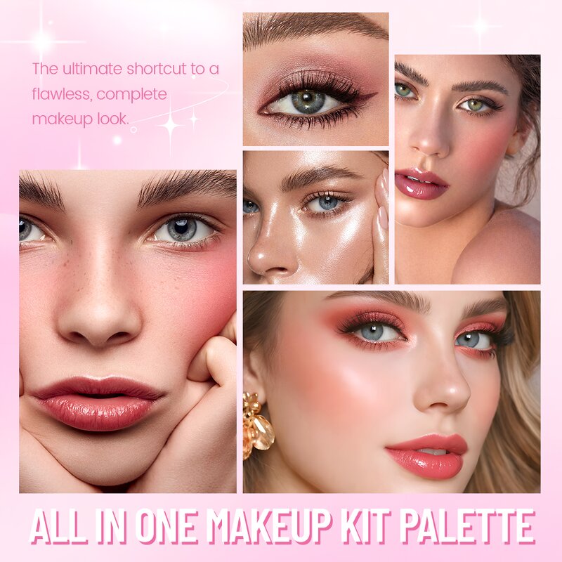 Makeup Palette Set Manufacturer - All-in-One 20 Color Lip Gloss Blusher Highlight