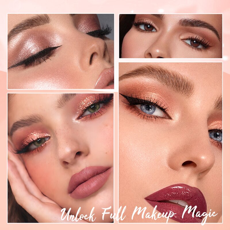 Face Makeup Palette Manufacturer - Eyeshadow Blush Highlighter Contour Matte Lip Set