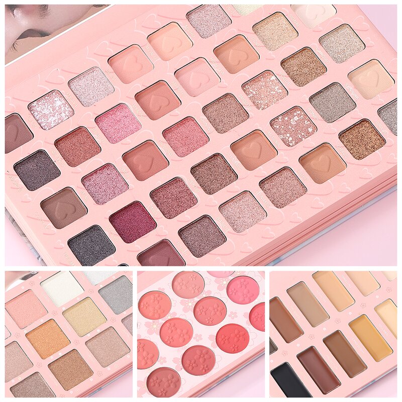 Eyeshadow Palette Manufacturer - Wholesale INS Trendy Book Style with Blush Matte