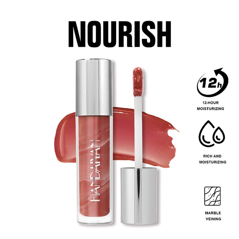 Lip Gloss Manufacturer - 6 Color Marbled Swirl Texture Moisturizing Hydrating