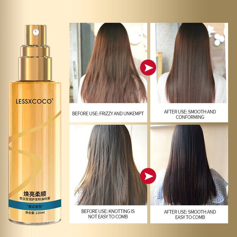 Hair Essential Oil Spray Manufacturer - for Curly Frizzy Dry Repair Long-lasting